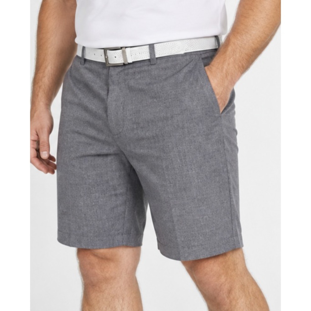 Ben Hogan Mens Golf Shorts Size 42 Gray Heather Active Flex 4-Way Stretch 10in